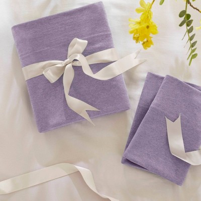 Purple Queen Jersey Knit Cotton Blend Sheet Set