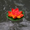 Unique Bargains Artificial Lotus Flower for Garden Ponds Pool Decoration 3 Pcs - 2 of 4