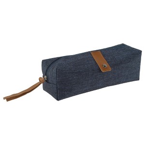 Unique Bargains Pencil Case Snowflake Oxford Style with Large Capacity for Office Supplies 1 Pc - 1 of 4