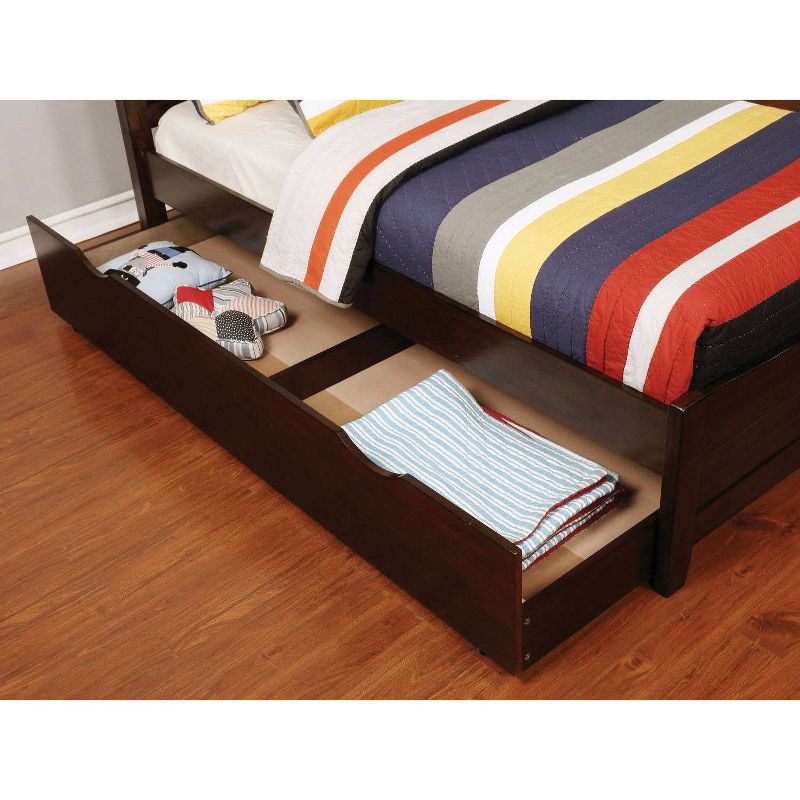 Twin Portero Youth Kids&#39; Trundle Brown Cherry - ioHOMES, 3 of 8