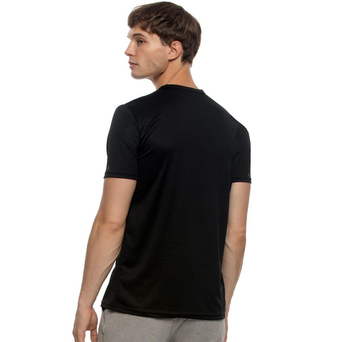 Men's Turbo Dry Crew Neck Active T-Shirt - Moisture-Wicking, Breathable, Lightweight Mesh - Felina - thumbnail 4