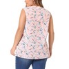 Agnes Orinda Women's Plus Size Spring Outfits Casual Floral Sleeveless Tank Tops - 4 of 4