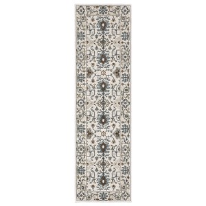 Oriental Weavers Ellington ELL10 Ivory / Blue Indoor Area Rug - 2'3" x 7'6" - 1 of 4