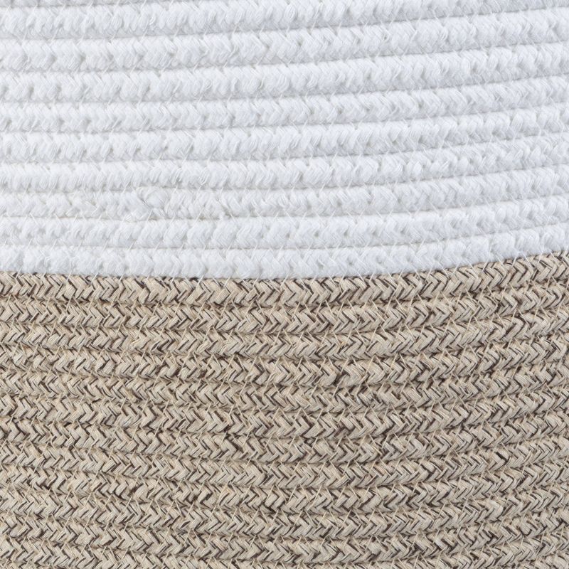 Home-Complete XL Woven Rope Basket Natural, 3 of 8