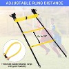 Ohuhu Agility Ladder Speed Training Set 12 Rung 20ft Exercise Ladders with Ground Stakes - 4 of 4