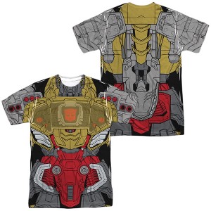 Popfunk Transformers Grimlock Front-Back Print Adult Sublimated Costume T-Shirt - 1 of 4