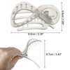Unique Bargains Women's Plastic Hair Claws 3.39"x1.89"x0.91" 2Pcs - 4 of 4