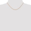 Black Bow Jewelry 1.15mm, 14k Rose Gold, Cable Rope Chain Necklace - 3 of 4