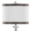 LumiSource: Elegant Crystal Table Lamps, Linen Drum Shade, UL Listed, Set of 2 - 4 of 4