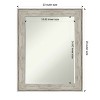 Amanti Art Crackled Metallic Petite Bevel Bathroom Wall Mirror 29 x 23 in. - 4 of 4