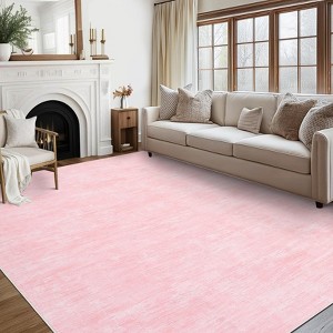 COZONY Large Area Rug, Machine Washable Non-Slip Low Pile Modern Solid Color Floor Carpet for Living Room, Bedroom, Office - 1 of 4