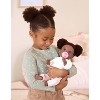 LullaBaby 14" Baby Doll with Curly Dark-Brown Hair & Brown Eyes - 2 of 4