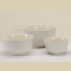 Omniware Simsbury Batter Bowl Set, 3-Piece Nesting Bowls, Stoneware Kitchen Mixing Bowls for Baking & Cooking - 30 oz, 75 oz, 112 oz - (White) - 2 of 4