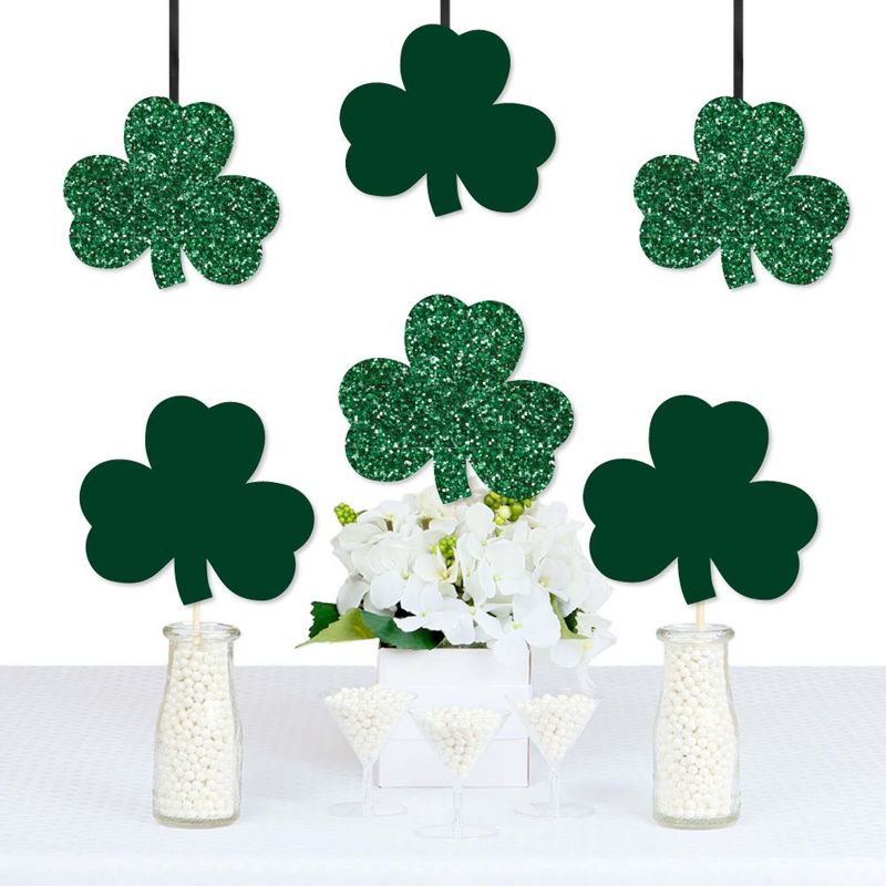 Big Dot of Happiness St. Patrick's Day - Shamrock Decorations DIY Saint Paddy's Day Party Essentials - Set of 20, 1 of 8