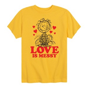 Boys' - Peanuts - Pigpen Love Is Messy Short Sleeve Graphic T-Shirt - 1 of 4