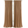 Kate Aurora 1 Piece Grant Light Filtering Button Pleated Rod Pocket & Back Tab Window Curtain Panel - 3 of 4