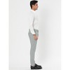 Lars Amadeus Men's Dress Striped Slim Fit Flat Front Business Trousers - 3 of 4