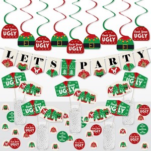 Big Dot of Happiness Ugly Sweater - Holiday and Christmas Party Supplies Decoration Kit - Decor Galore Party Pack - 51 Pieces - 1 of 4
