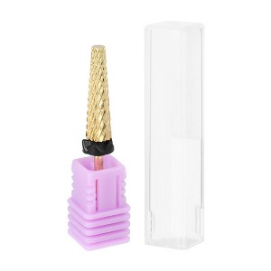 Unique Bargains Tungsten Steel Cone Nail Drill Bits Gold Tone Black 1 Pc - 1 of 4