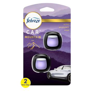 Febreze Car Vent Clip Air Freshener - Mountain Scent - 0.14 fl oz/2pk