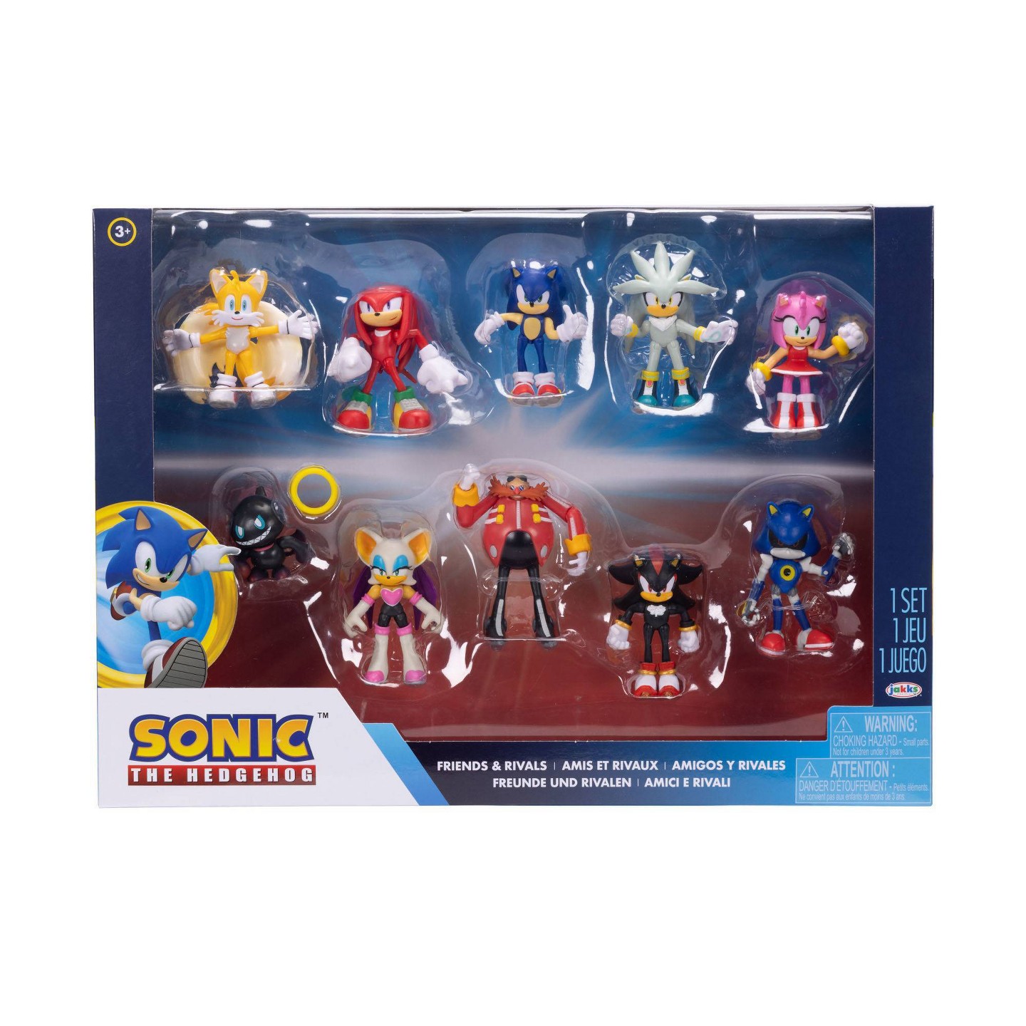 Детские фигурки Sonic the Hedgehog Friends and Rivals 2.5” Action Figures 10 Pack — фото 2