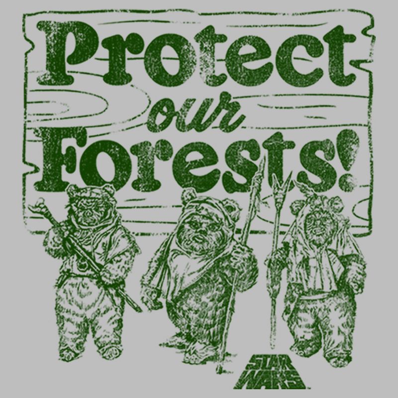 Women's Star Wars Ewok Protect Our Forests Scoop Neck, 2 of 5