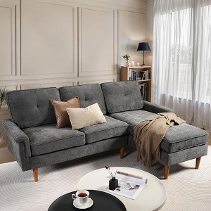 XIZZI Modular Sectional Sofas for Living Room, Modern L-Shaped Couch High Density Sponges Breathable Fabric - 1 of 4