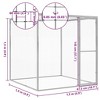 vidaXL Cat Cage Lockable Pet Cat Cage Animal House Outdoor Galvanized Steel - 4 of 4