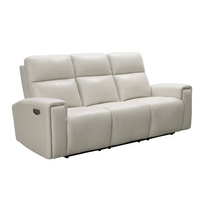 Karina Leather Power Reclining Sofa with Power Headrests Ivory - Abbyson Living