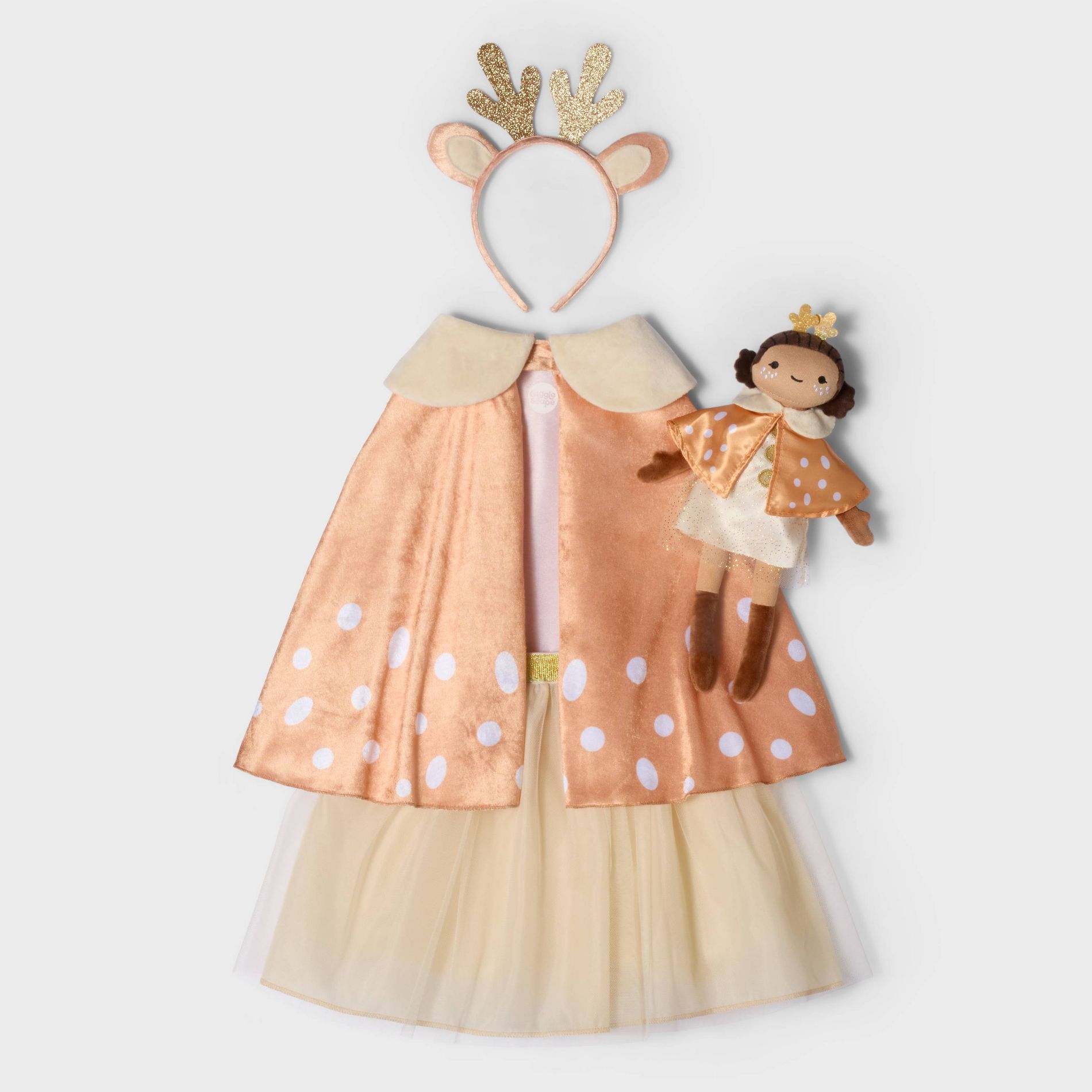 Winter Reindeer Dress-Up with Doll 4pc - Gigglescape™
