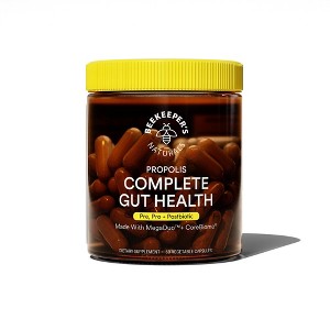 Beekeepers Naturals Propolis Complete Gut Health Capsules - 60ct - 1 of 4