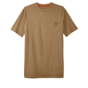 Boulder Creek by KingSize  Heavyweight Longer-Length Pocket Crewneck T-Shirt - 1 of 4