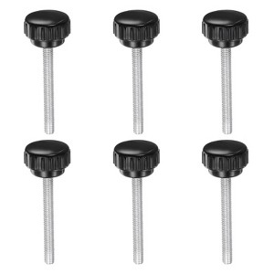 Unique Bargains Plastic Threaded Bolt Knurled Clamping Knob Thumb Screws 6 Pcs - 1 of 4