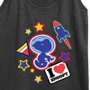 Women's - Peanuts - Space Snoopy Flair Graphic Racerback Tank - 2 of 4