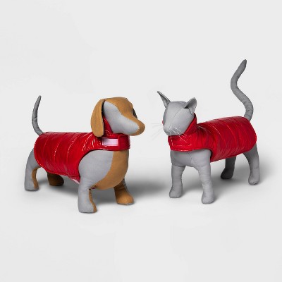 Dog and Cat Puffer - Red - Wondershop™