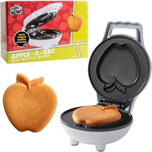 Waffle Wow Mini Apple Waffle Maker- Make Breakfast Special for Kids or Adults w Individual 4 Inch Waffler Iron, Electric Non Stick Breakfast Appliance - 1 of 4