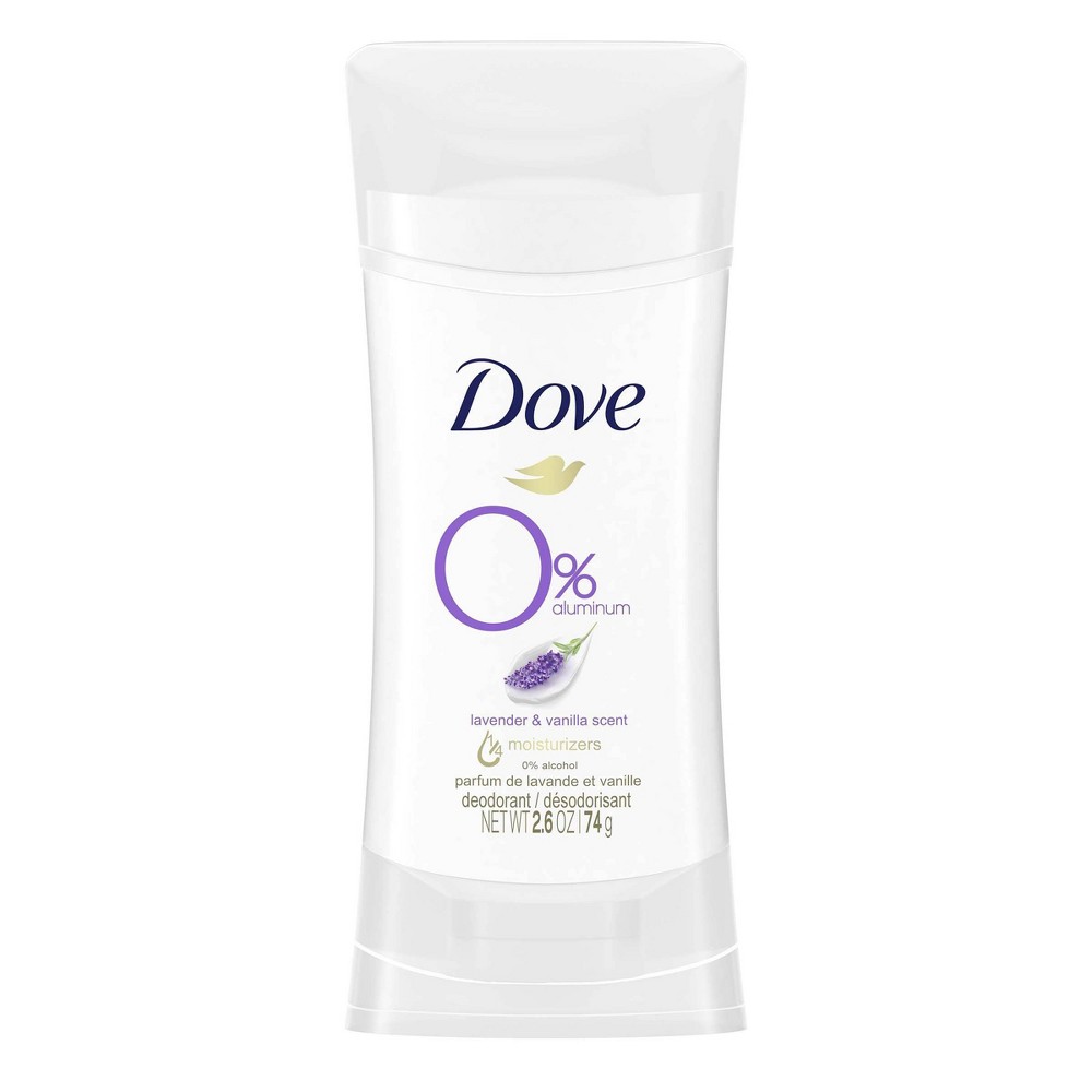 Dove Beauty 0% Aluminum Lavender & Vanilla Deodorant Stick - 2.6oz