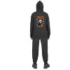 Everyday Kids “Snackin’ & Spookin’” Zip Up Halloween Hoodie – Skeleton Trick-or-Treater with Candy Bag – Cozy Fall Sweatshirt for Boys, Black - 2 of 3