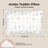 KeaBabies Jumbo Toddler Pillow with Pillowcase, 14X20 Soft Organic Toddler Pillows for Sleeping, Kids Travel Pillow - 3 of 4