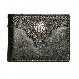 Mens Jack Daniel's Old No. 7 Logo Leather Billfold Wallet - 1 of 1
