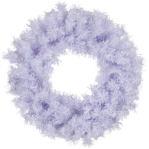 Northlight Icy White Iridescent Spruce Artificial Christmas Wreath - 36" - Unlit - 1 of 4