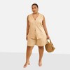 Rebdolls Women's Siobhan Linen Button Vest - 2 of 4