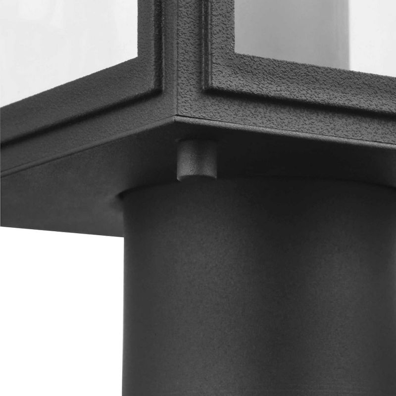 Progress Lighting Grandbury 1-Light Outdoor Post Light in Black with Clear Glass Panels and DURASHIELD Material, 3 of 5