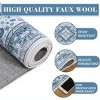 Coucheta Vintage Area Rug Washable Non-Slip Foldable Distressed Print Carpet for Kitchen Bathroom Entryway, Multi-Color & Size - 4 of 4