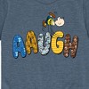 Boys' - Peanuts - Aaugh Pattern Charlie Brown Short Sleeve Graphic T-Shirt - 2 of 4
