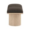 Meridian Furniture,Pavilion Boucle Fabric Bench - 3 of 4