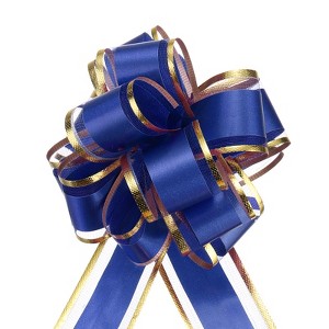 Unique Bargains Christmas Wedding Car Basket Gift Wrapping Big Pull Bow 5 Pcs - 1 of 4