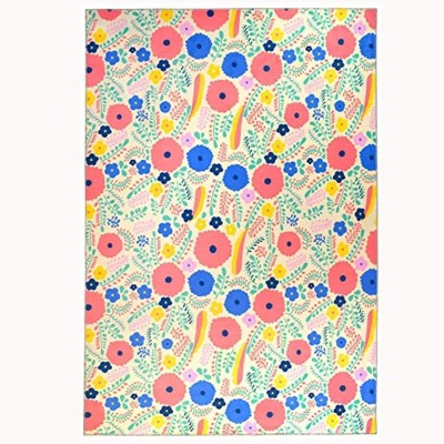 Homefires Hippie Chic Indoor Rug Only – Colorful, Durable & Soft Accent Rug for Interior Spaces – Easy-Care Boho Home Decor Style