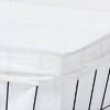 Metal Wire Laundry Basket with Fabric Liner - Brightroom™: Handcrafted Iron Storage for Teens, Black, 4488 Volume - 3 of 3