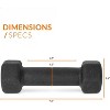 CAP Barbell Neoprene Coated Dumbbell Set, Color Coded Free Weights, Multiple Sizes & Color Options - 4 of 4